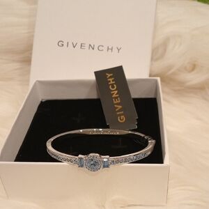 Givenchy Silver Bracelet with Light Blue Details